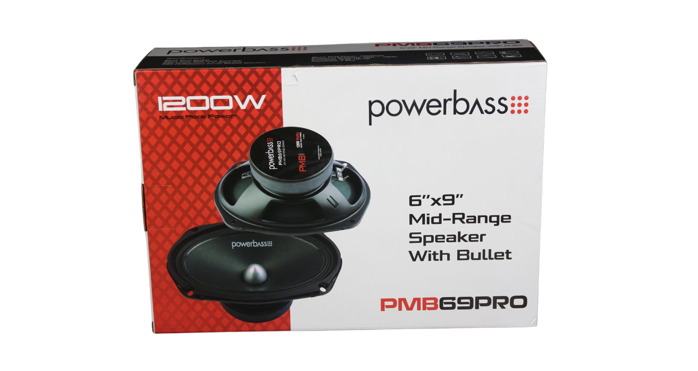 Powerbass PMB69PRO 6 x 9 Speakers - 1200W My Store