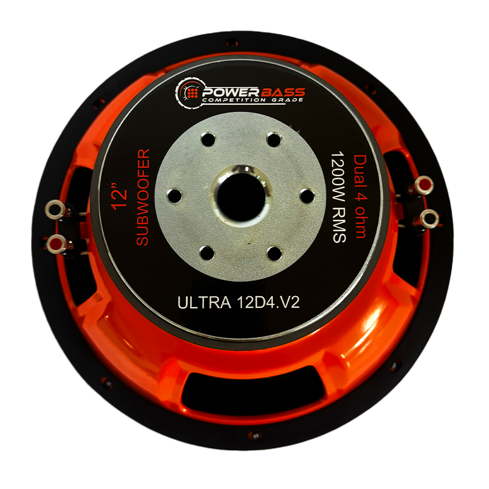 Powerbass ULTRA-12D4.V2 12" DVC Subwoofer 2 Pack - 2400W RMS Powerbass