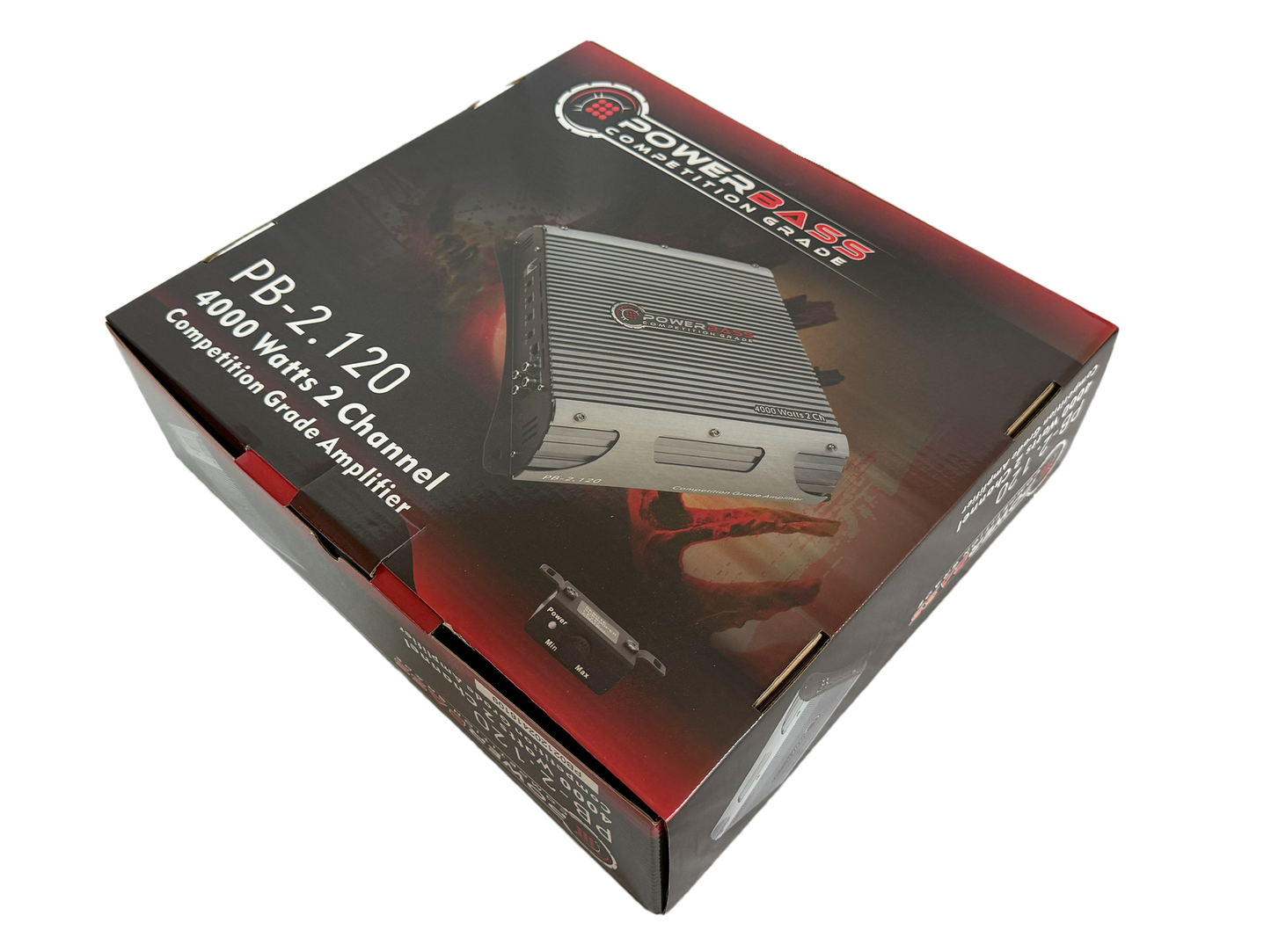 Powerbass PB-2.120 4000W 2 Channel Amplifier (2 x 120W RMS) - audio agent