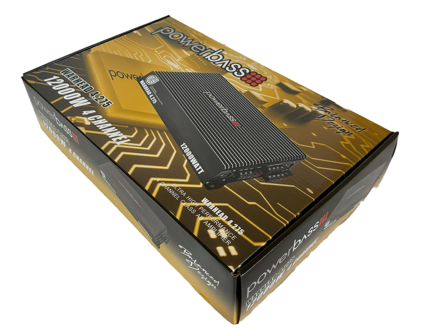 Powerbass WARHEAD-4.275 4 Channel Amplifier (4 x 275W RMS) Powerbass