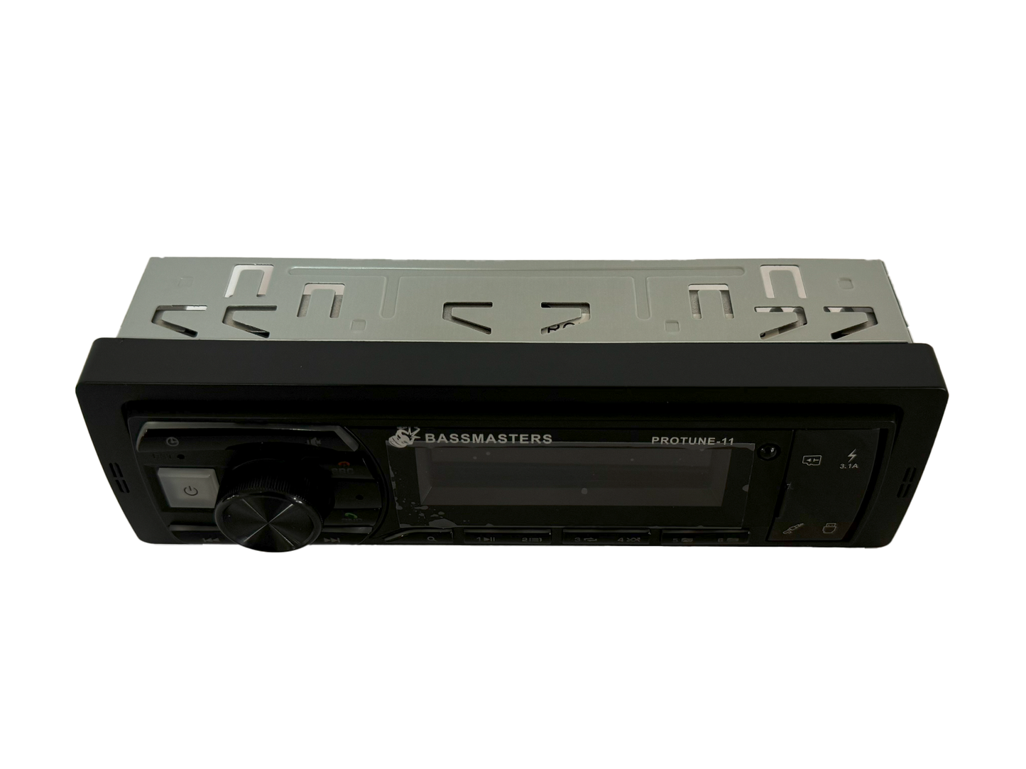 Bassmasters PROTUNE-11 Single Din Media Player Bluetooth/USB/AUX Bassmasters