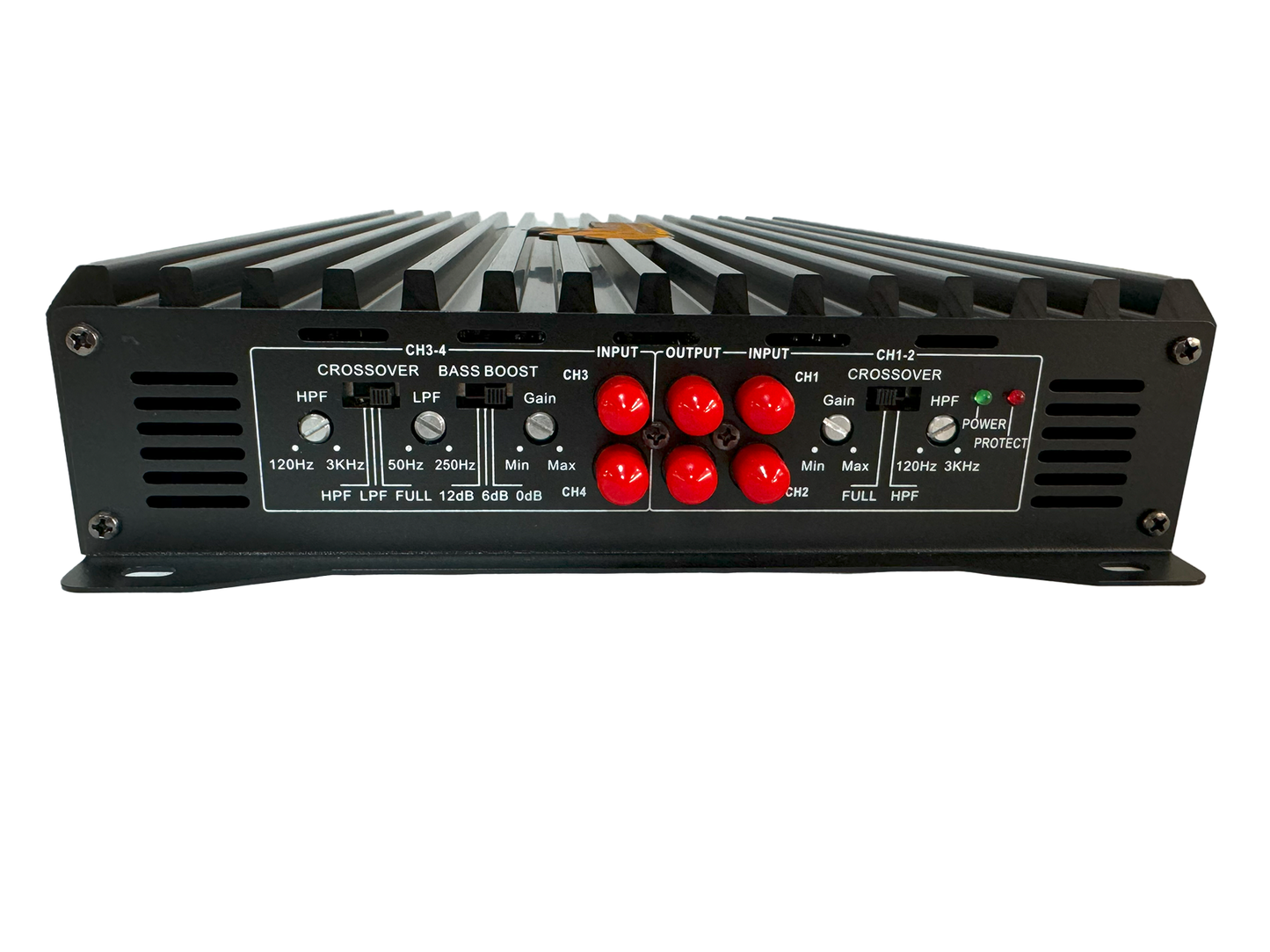 Bassmasters TEMPO-X4 PLUS 14000 Watts 4 Channel Amplifier (4 x 240W RMS) - audio agent
