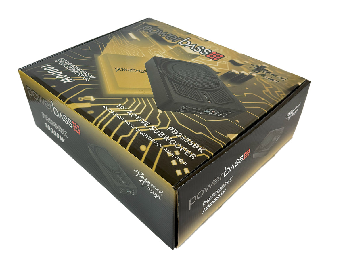 Powerbass PB2555BK 10" 600W RMS Active Under Seat Subwoofer My Store