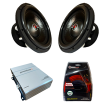 Powerbass RAVEN-12D4 Dual Bass Combo 3600W RMS + Amplifier & Wiring Kit Powerbass