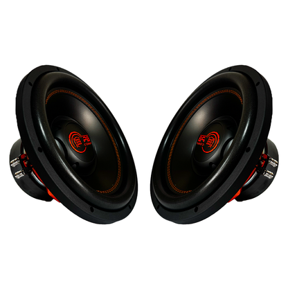 Powerbass ULTRA-12D4.V2 12" DVC Subwoofer 2 Pack - 2400W RMS Powerbass