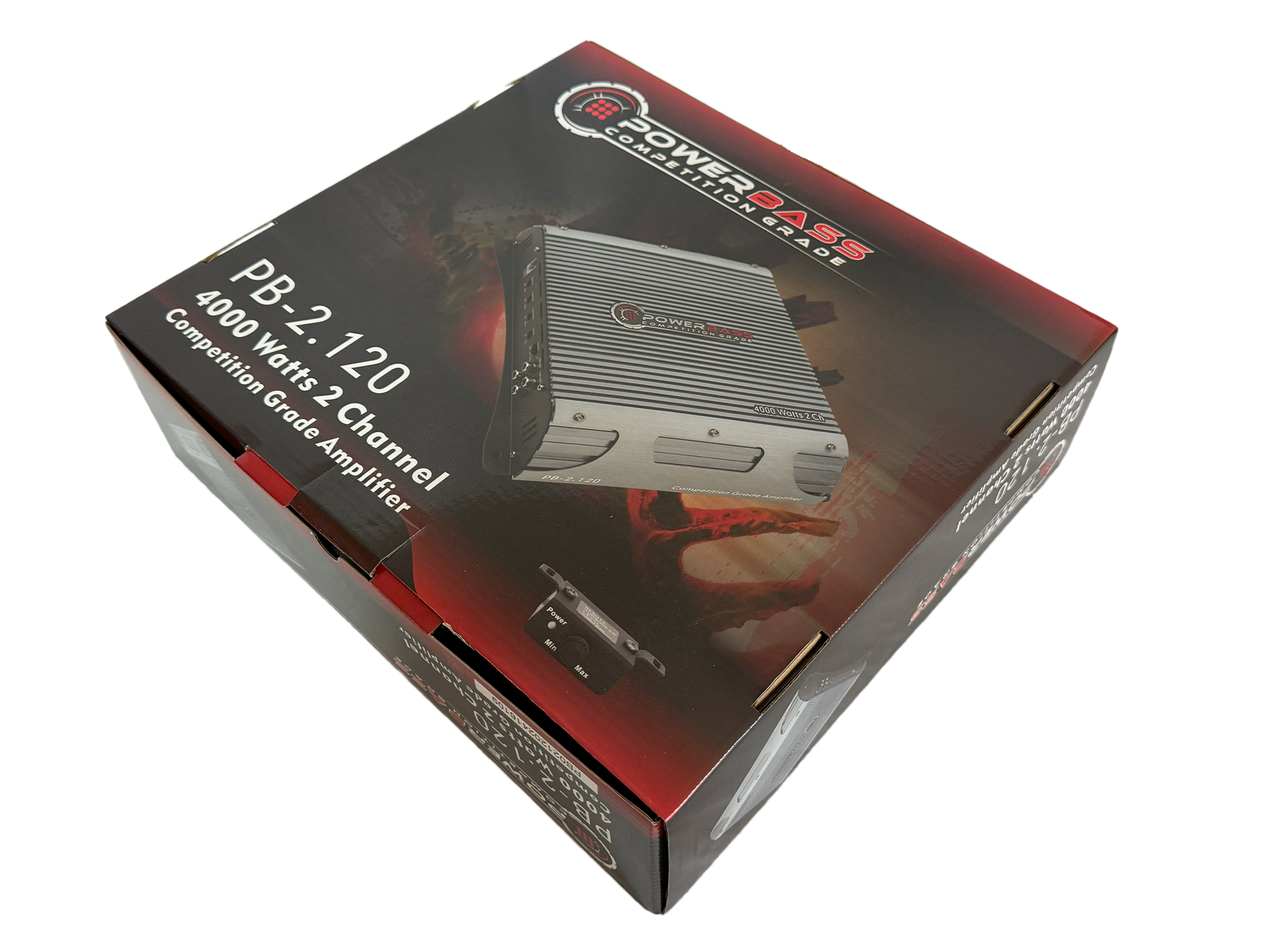 Powerbass PB-2.120 4000W 2 Channel Amplifier (2 x 120W RMS) - audio agent