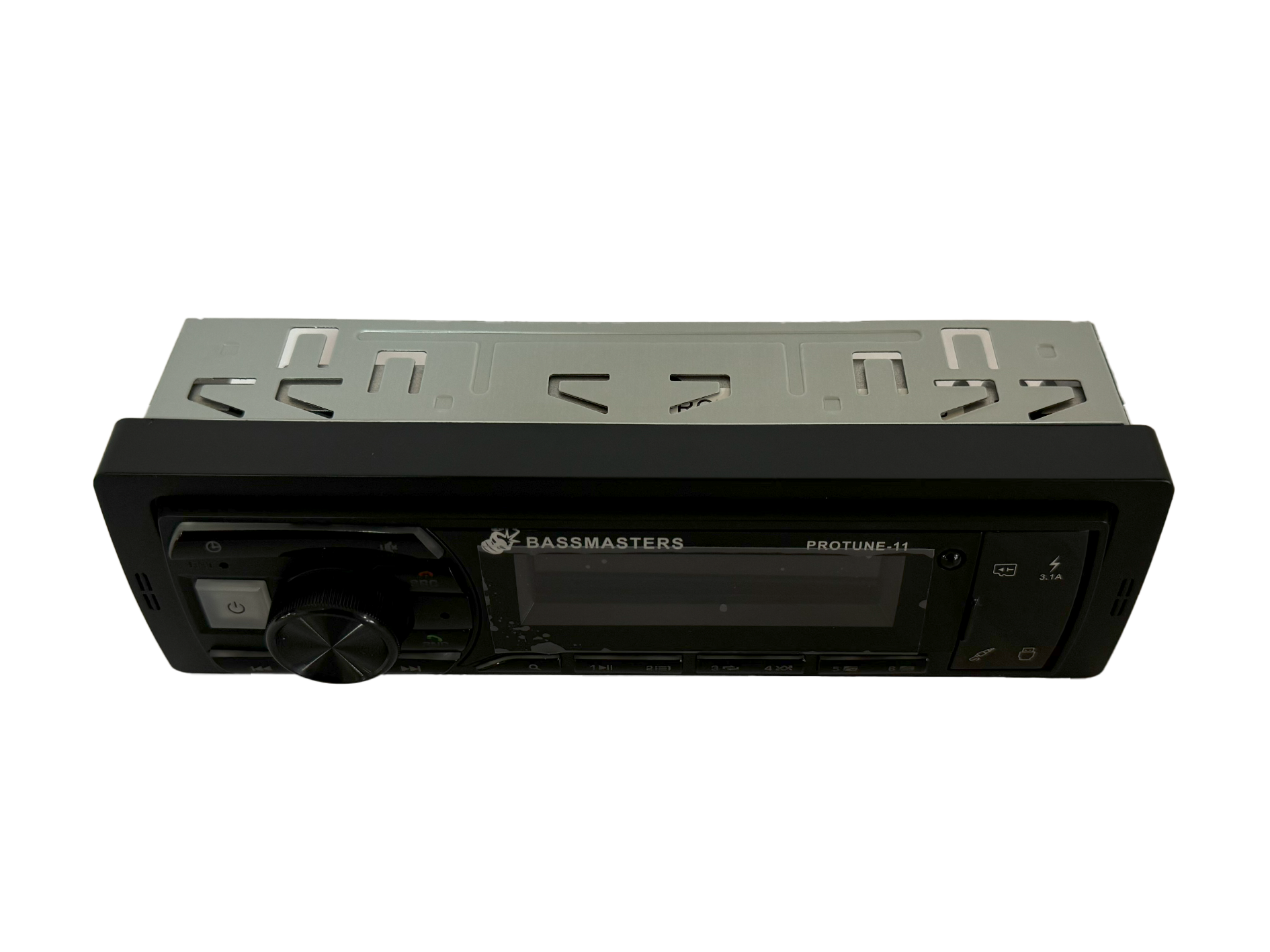 Bassmasters PROTUNE-11 Single Din Media Player Bluetooth/USB/AUX Bassmasters