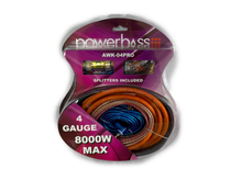 Powerbass AWK-04PRO 4 Gauge Amplifier Wiring Kit - 8000W Powerbass