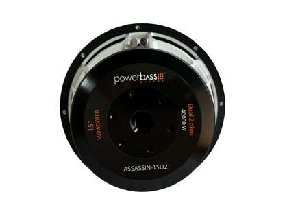 Powerbass Assassin-15D2 15" DVC Subwoofer 40000 Watts Powerbass
